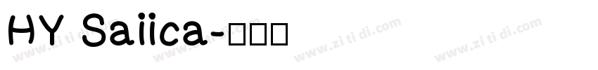 HY Saiica字体转换